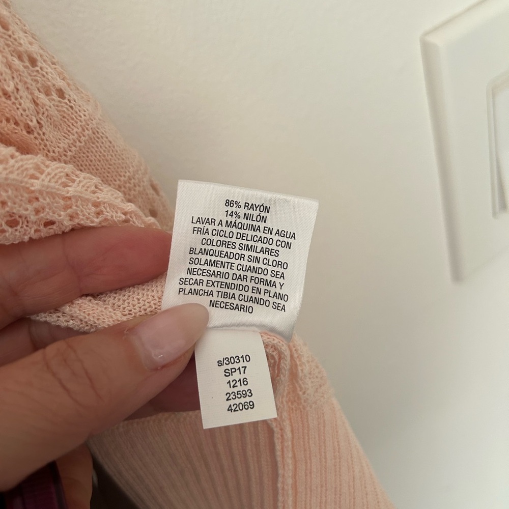 Maison Jules Light Pink Knit Cardigan - Picture 7 of 8